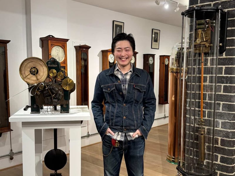 West Dean clocks student, Takumi 