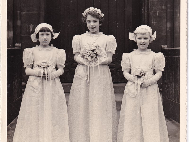 Joyce bridesmaid dresses 1955