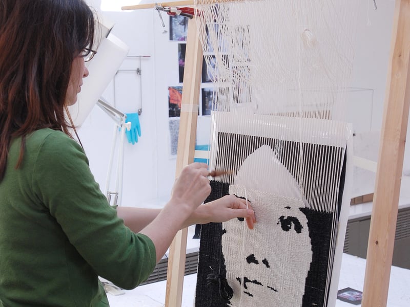 Tapestry weaving at West Dean College of Arts and Conservation