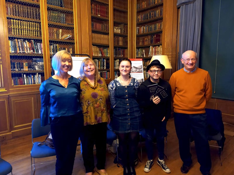 2020 MA Creative Writing and Publishing graduates on the launch of their anthology 'Story Making'.