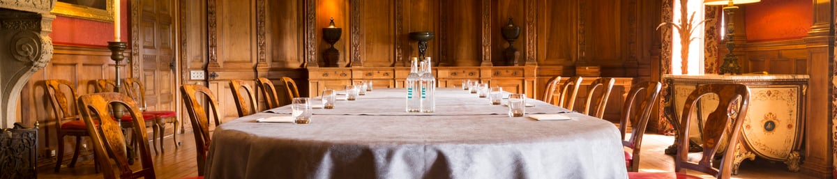 The Old Dining Room for conferences at West Dean College of Arts and Conservation