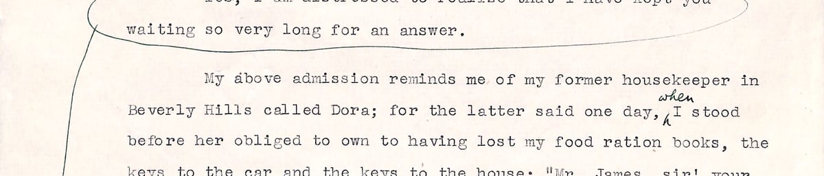Edward James to Leonora Carrington, September 1946. © West Dean College of Arts and Conservation. 
