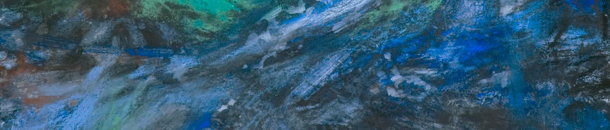 Sarah Bee Muddy Lane Cornwall pastel with acrylic