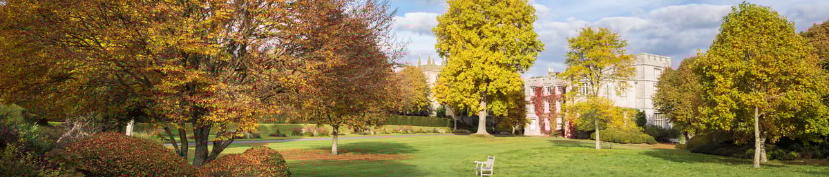 View from the Gardens of West Dean College in Sussex