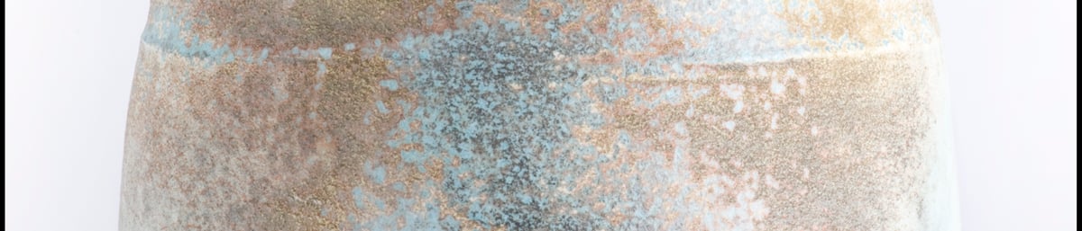 Jack Doherty grey blue ribbed bowl