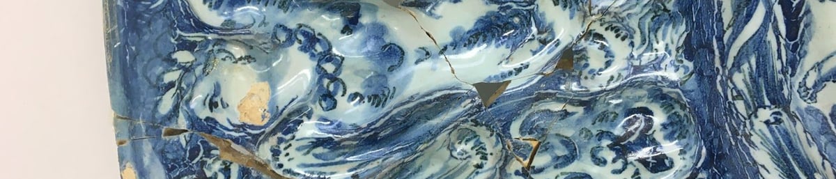 Conserving a tin-glazed maiolica dish at West Dean College of Arts and Conservation