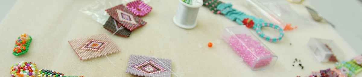 Beadwork patchwork bracelets