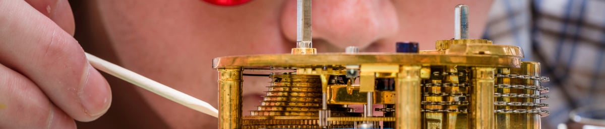 Eliot Colinge FdA Clocks Student at West Dean College of Arts and Conservation Credit Chris Ison