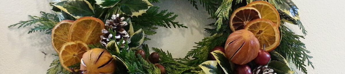 Sue Hingston Wreth making course at West Dean College 