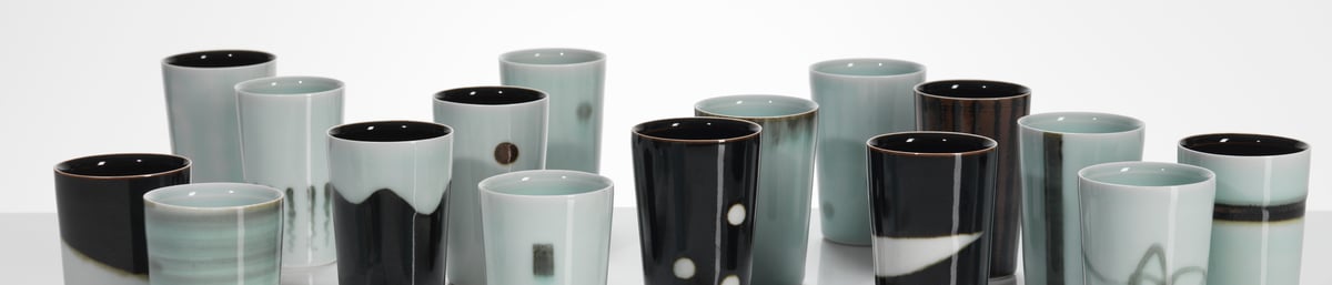 Chris Keenan porcelain beakers credit Michael Harvey