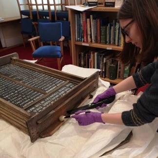 Alex Foster, alumna of West Dean College of Arts and Conservation