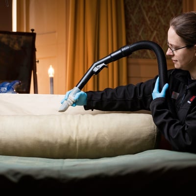 Wendy Richardson studied at West Dean College on the MA Collections Care and Conservation Management course