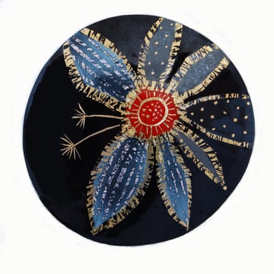 Sheila R McDonald: seed head brooch