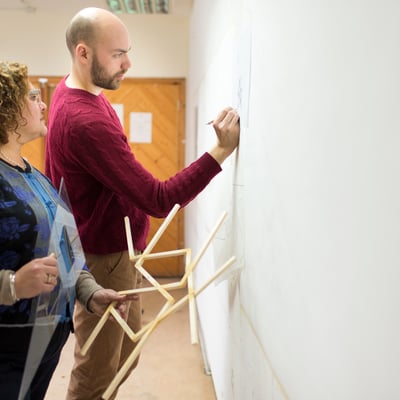 George Charman teaching at West Dean College of Arts and Conservation