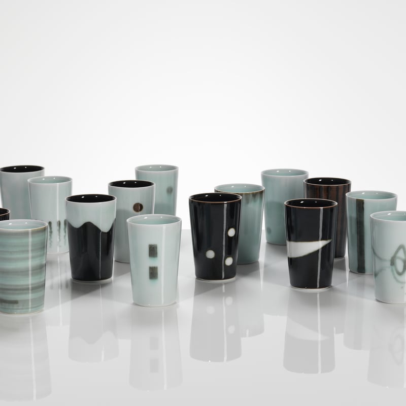 Chris Keenan porcelain beakers credit Michael Harvey