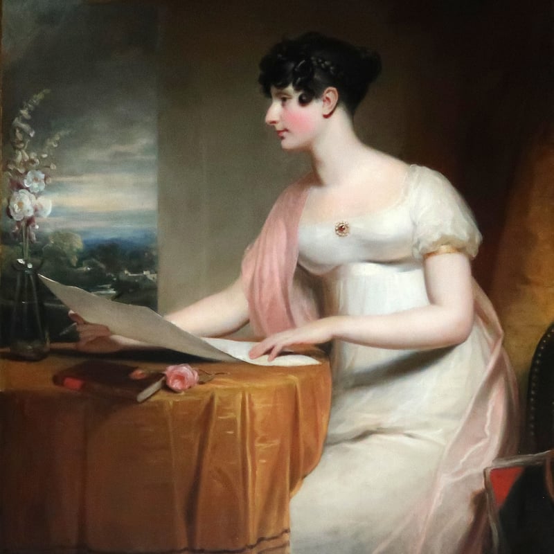 Caroline Peachey portrait at West Dean House