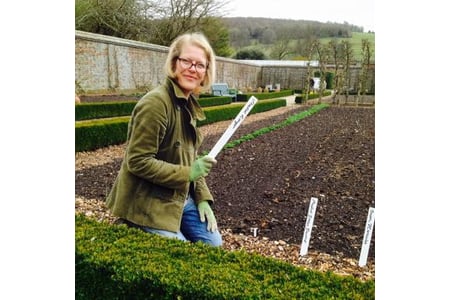 Volunteer gardners helping at West Dean Gardens