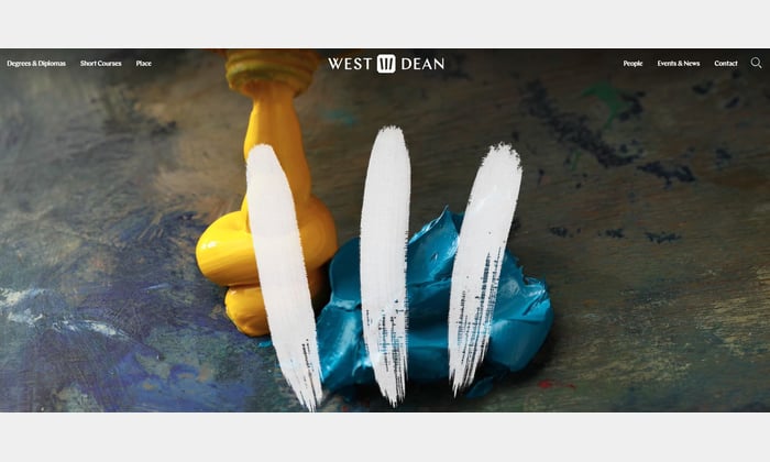 Still image of the homepage