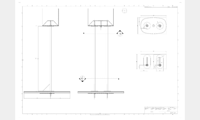 Figure 5. One of our CAD drawings produced for fabrication.
