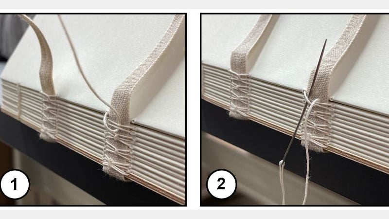 Figures 5-6: Close-ups of the linkage process