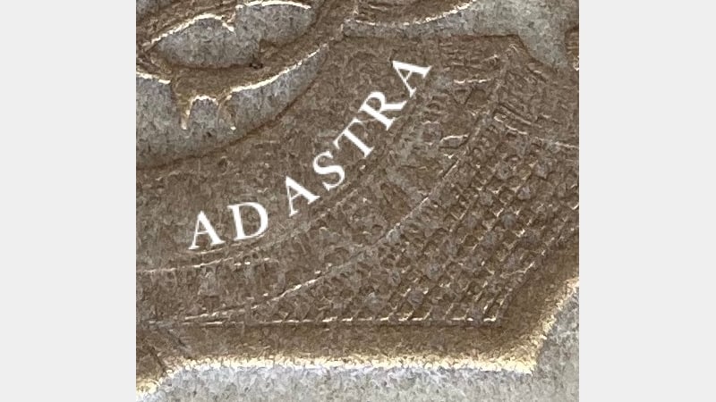 Detail of the coat of arms of the West Dean binding.