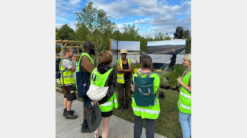 Student pre-show walk around at Hampton Court Flower Festival 2024