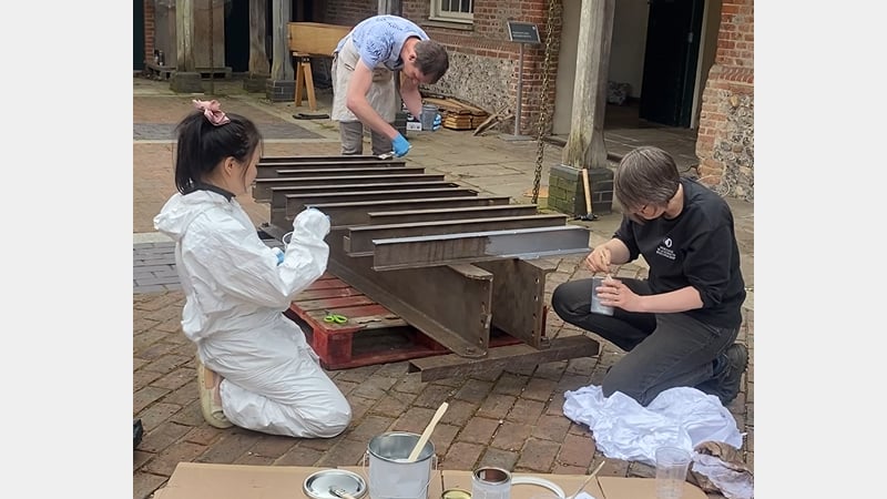 Phase 2, applying the paint system