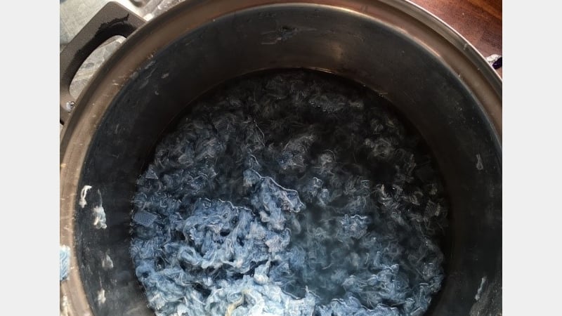 Fig 3. The paper pulp after blending.