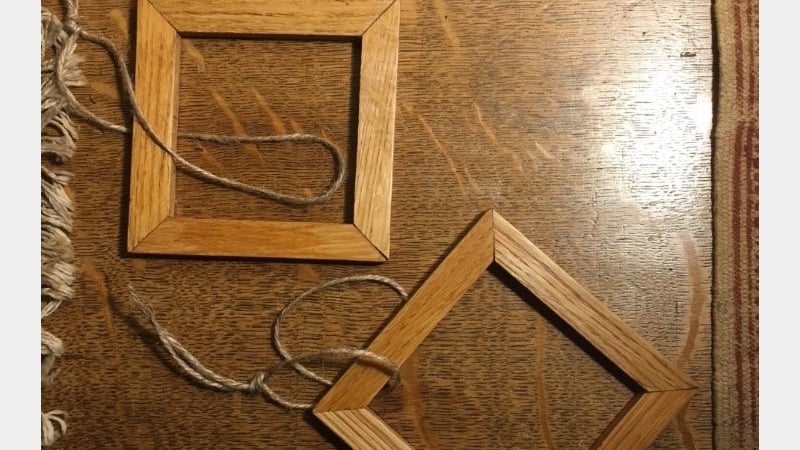 Fig 1. The frames after oiling.