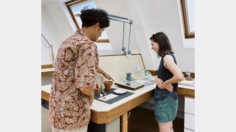 Charlie Brooks at West Dean X Common Clay Artist Research Residency