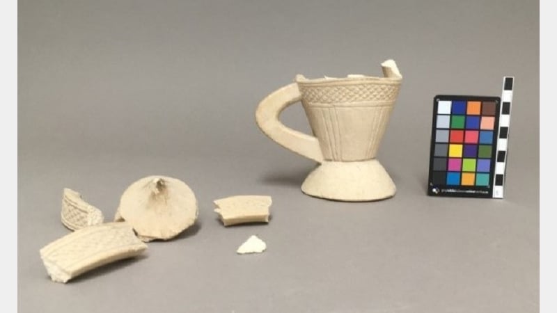 Figure 1: Sepiolite incense burner before treatment