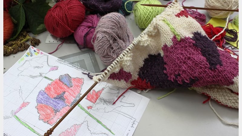 Hand knitting short courses at West Dean College