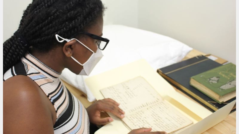 Artist-in-Residence Sherie Sitauze looks at archive documents