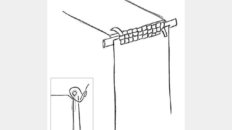 Figure 11: Diagram of a braided endband