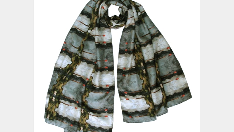 Emma Burton stone lamp large scarf