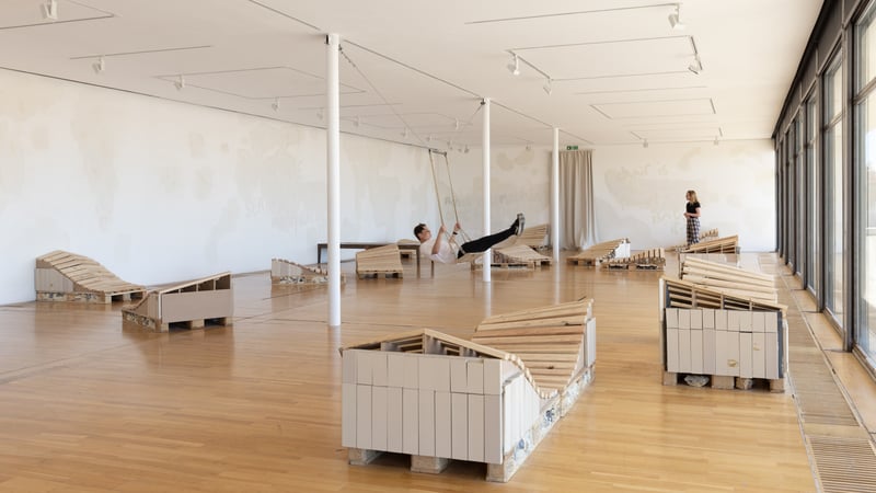 RESOLVE Collective LIDO installation view at De La Warr Pavilion 2022