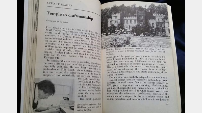 David_working_on_a_piece_of_furniture_shown_in_a_magazine