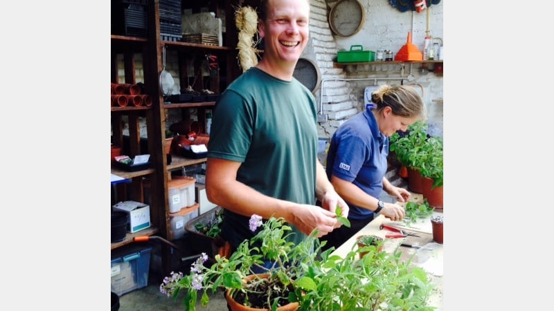 Gardens volunteer Lee