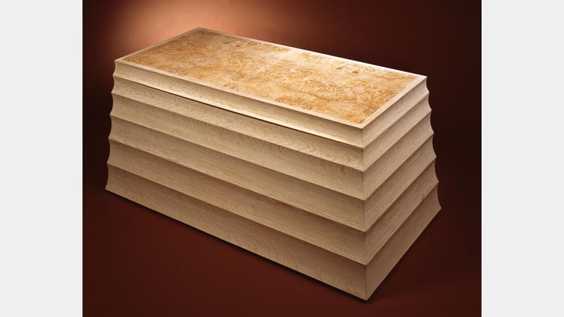 Tom Kealy Tutors work Bleached Oak Chest