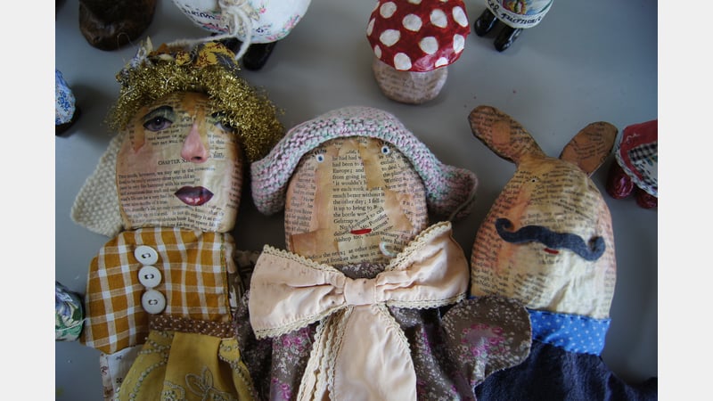 Julie Arkell Papier mache creatures