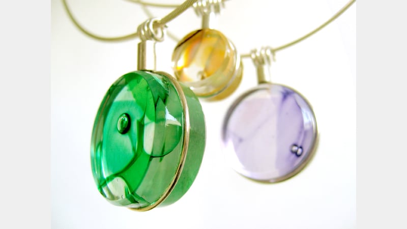 Katrina Beattie 2015 Glass Disc Pendants