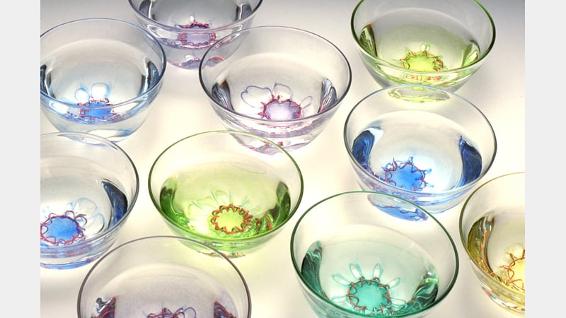 Katrina Beattie 2015 Glass floating candle bowl