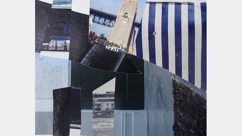 Annabel Tilley's Blue Stripe Collage
