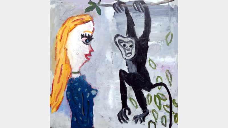 'At the Zoo' - Award-winning oil painting