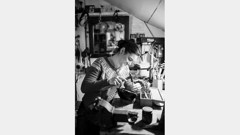 In the studio, chasing