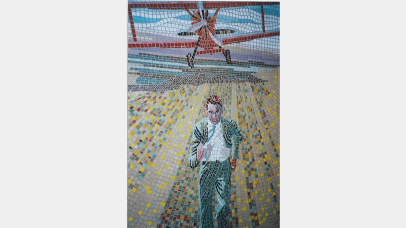 Mosaic Hitchcock Leytonstone Tube Station