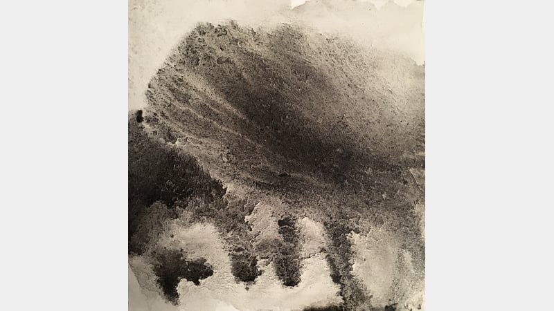 Soot drawing by Tiffany Robinson at West Dean College of Arts and Conservation