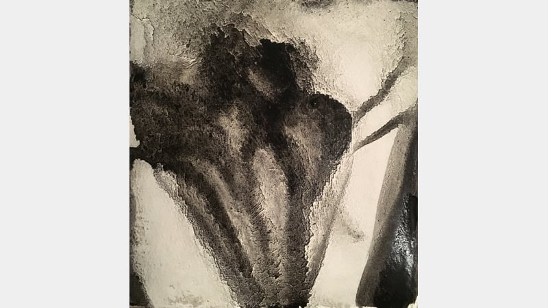 Soot drawing by Tiffany Robinson at West Dean College of Arts and Conservation