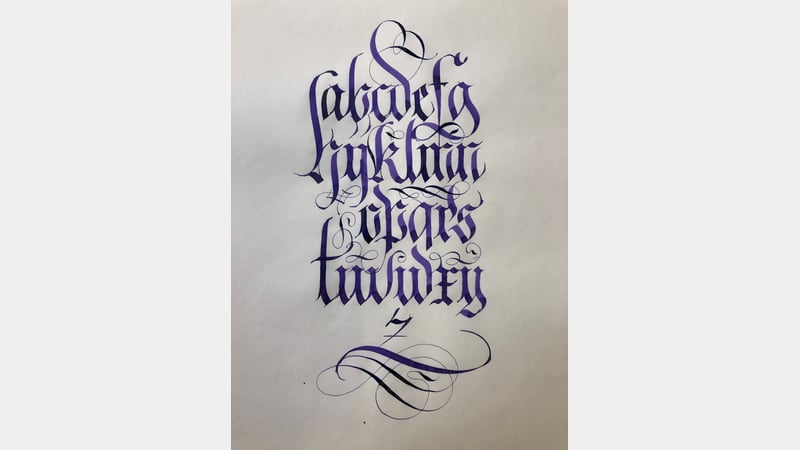 Paul Antonio - Calligraphy flourishing skills and techniques