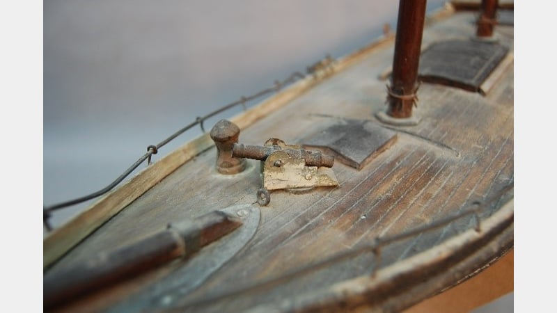 The Clipper's condition when received - decking view.
